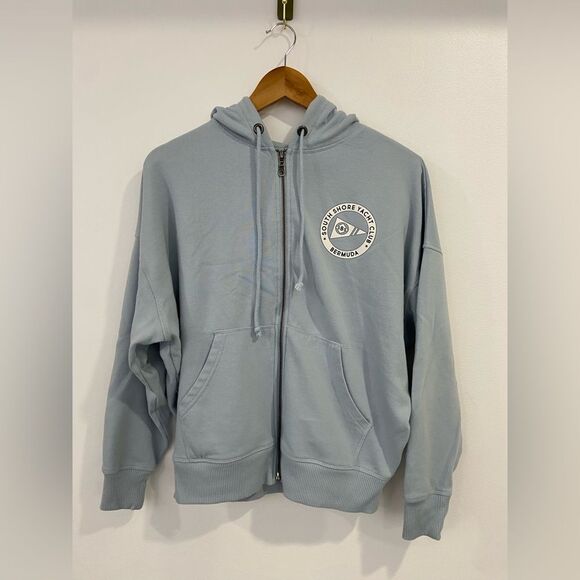 Aeropostale Aero Dwntme Light Blue Zip Up Hoodie Men’s Size XS - Picture 1 of 7
